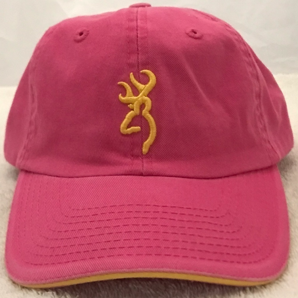Browning Logo on Women's Adjustable Pink Ball Cap